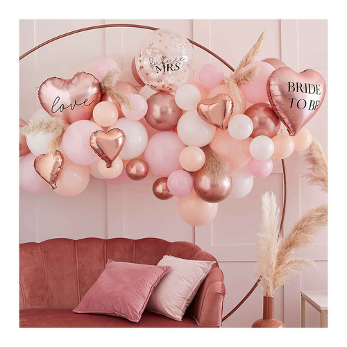 Blush Hen Balloon Arch Hen Party Printed, Foil & Confetti Balloons