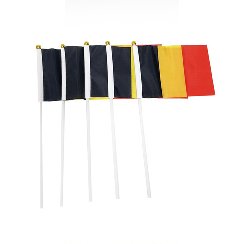 Belgium Hand Flags 5 Pack