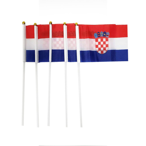 Croatia Hand Flags 5 Pack