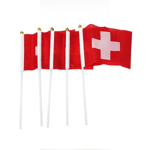 Switzerland Hand Flags 5 Pack