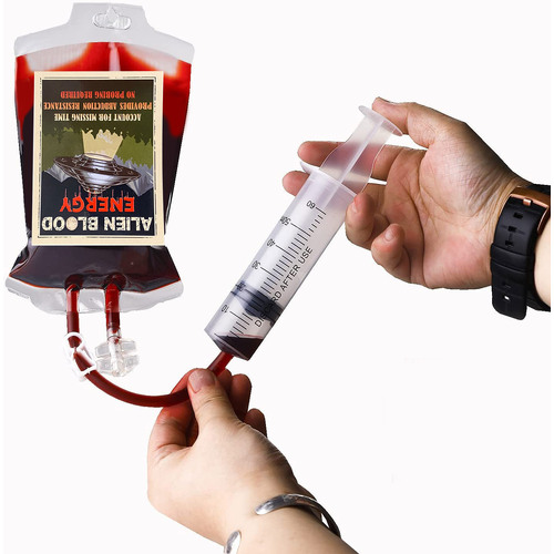 Party Blood Bags for Drinks 10 Pack