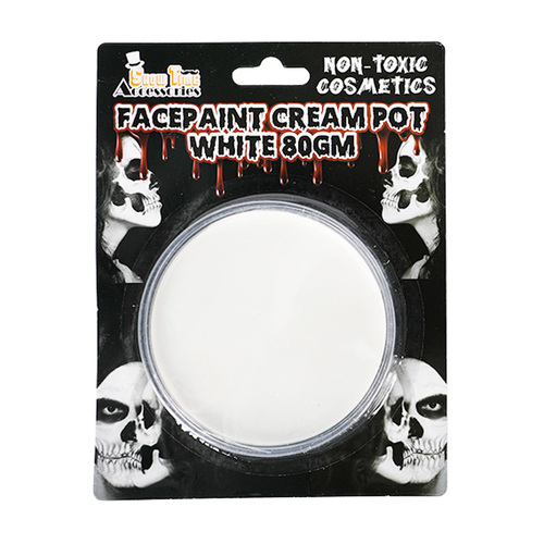 White Halloween Face Paint Cream
