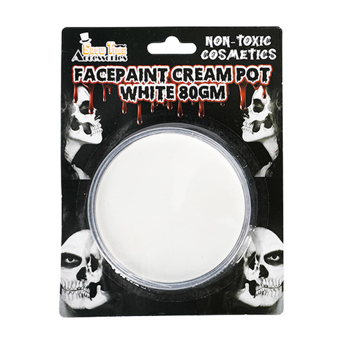 Halloween Makeup Facepaint Cream Pot White 80grams