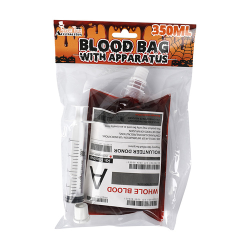 Halloween Fake Blood Bag Infusion 350ml