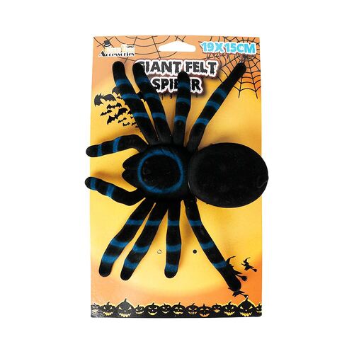 Deco Felt Spider 19x15cm