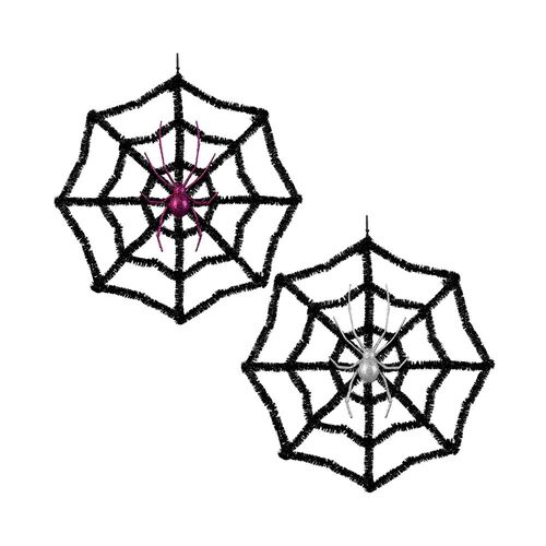 Spider Web w/ Spider 42x42cm