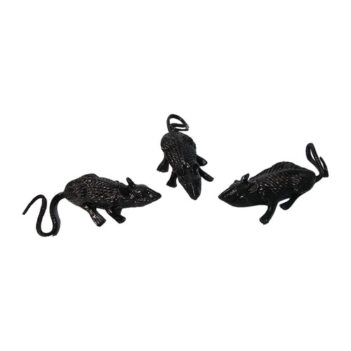 Black Mouse 15x5cm 3 Pack