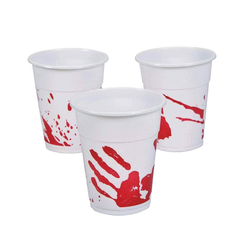 Bloody Beer Paper Cups 6 Pack
