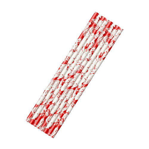 Bloody Paper Straws 12 Pack