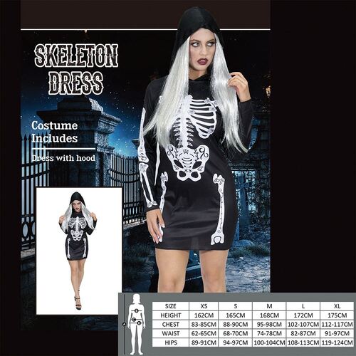 Skeleton Halloween Dress For Women