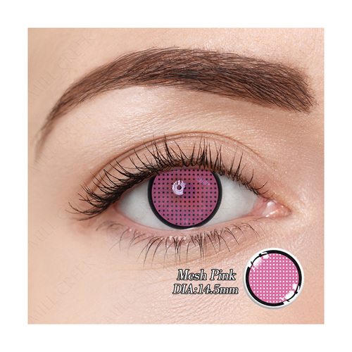 Mesh Pink Contact Lens