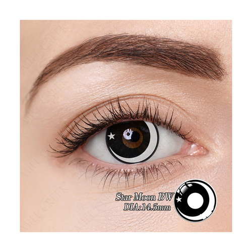 Star Moon Bw Contact Lens