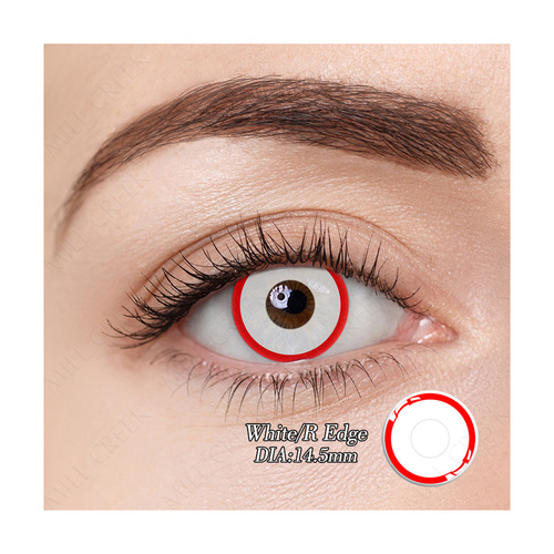 White R Edge Contact Lens