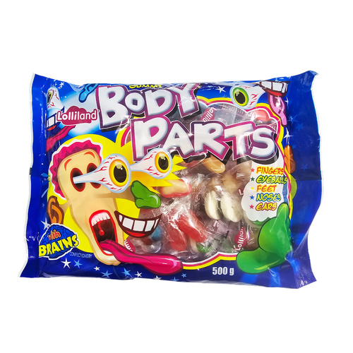 Gummi Body Parts - 500g Bag with Assortment of Halloween Lollies
