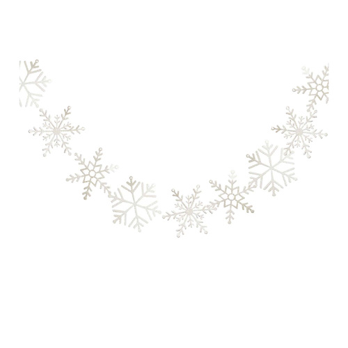 Let It Snow Snowflake Garland