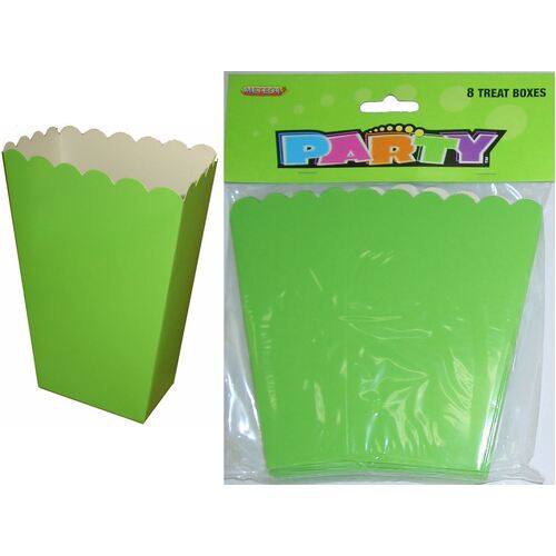 Treat Boxes - Lime Green 8 Pack