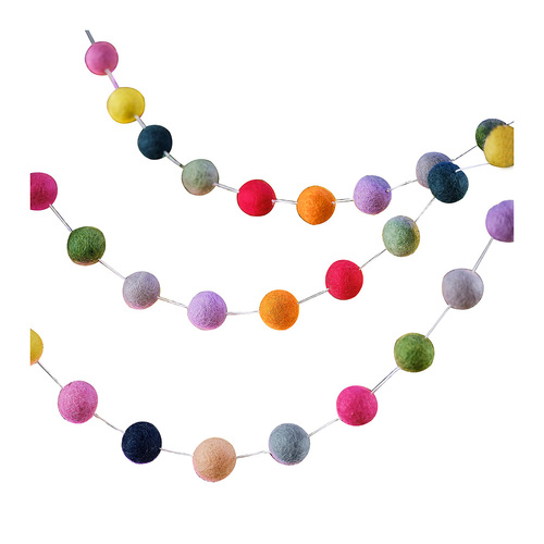 Merry & Bright Felt Beads Garland