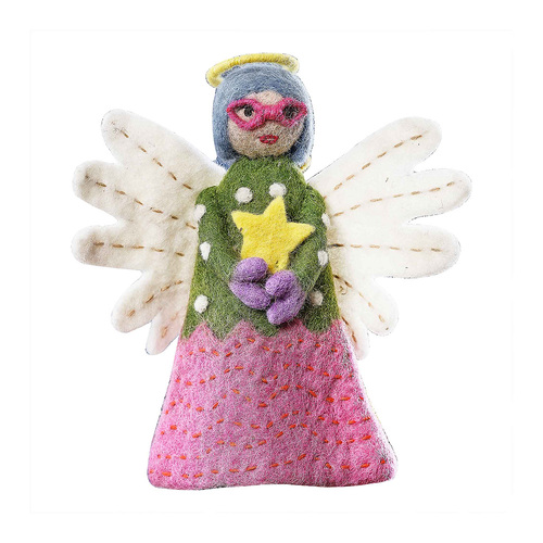 Merry & Bright Felt Angel Tree Topper