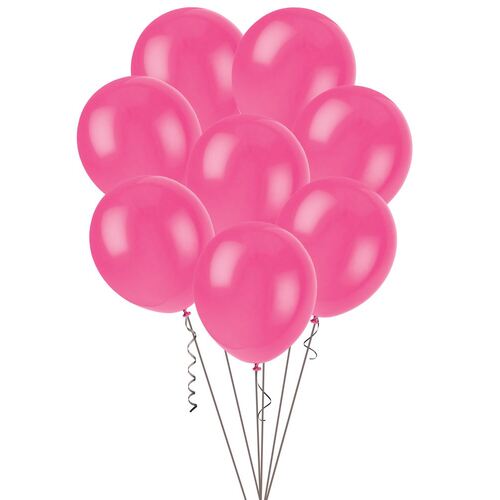25cm Hot Pink Decorator Balloons 20 Pack