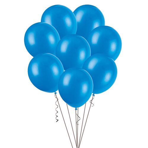 25cm Royal Blue Decorator Balloons 20 Pack