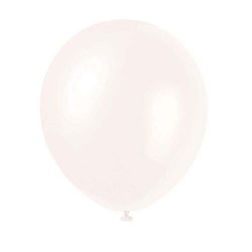 25cm White Pearl Balloons 20 Pack