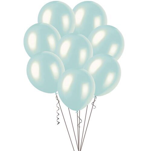 25cm BluePearl Balloons 20 Pack