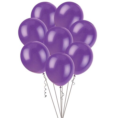 25cm Purple Pearl Balloons 20 Pack