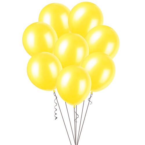 30cm Yellow Decorator Balloons 100 Pack