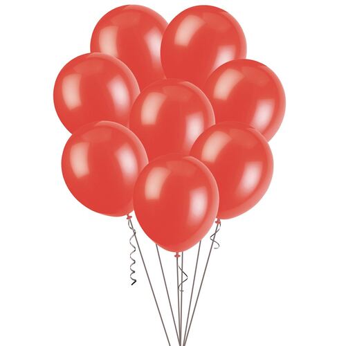30cm Bright Red Decorator Balloons 100 Pack