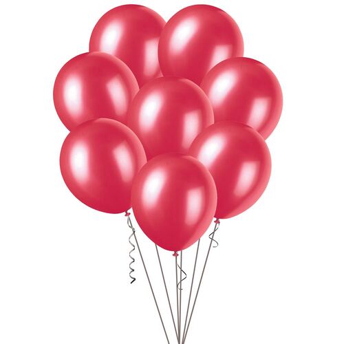 30cm Pink Metallic Balloons 100 Pack