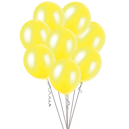 Yellow - 100 x 30cm Metallic Balloons