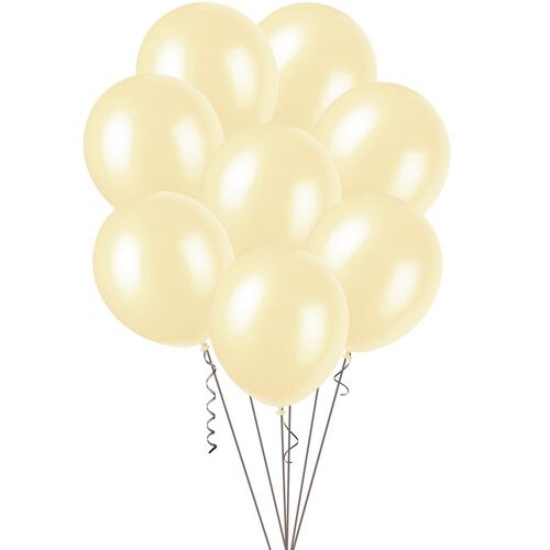 30cm Cream Pearl Balloons 25 Pack
