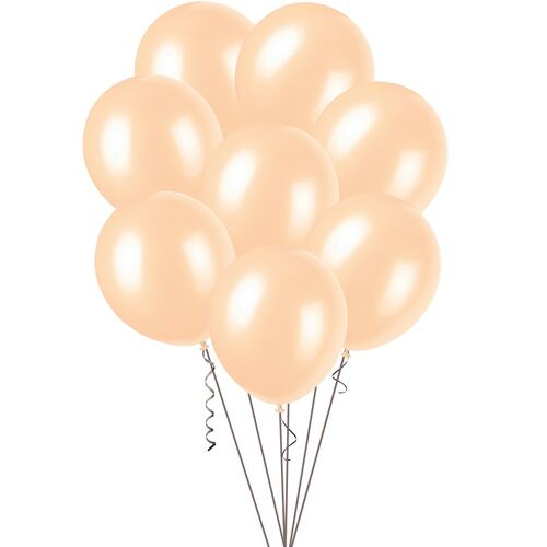30cm Apricot Pearl Balloons 25 Pack