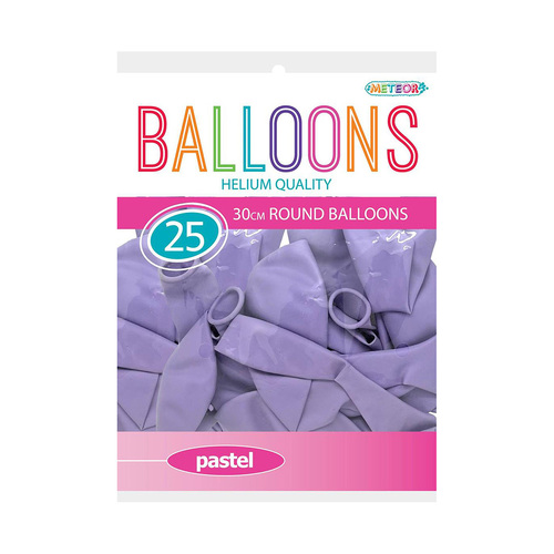 Purple Pastel Macaron Balloons 30cm 25 Pack