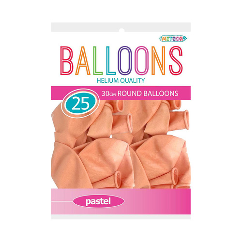 Orange Pastel Macaron Balloons 30cm 25 Pack