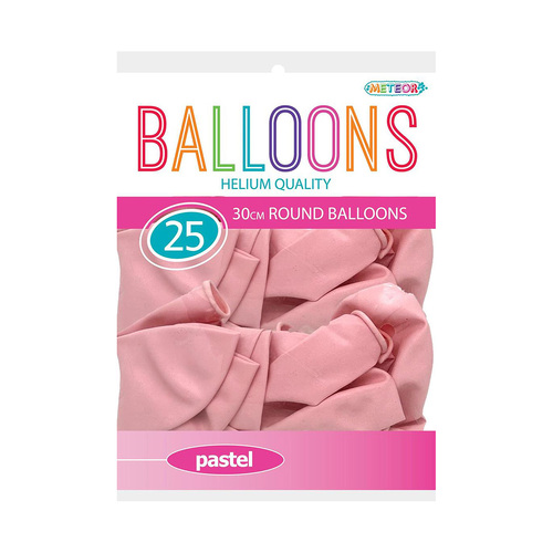 Pink Pastel Macaron Balloons 30cm 25 Pack