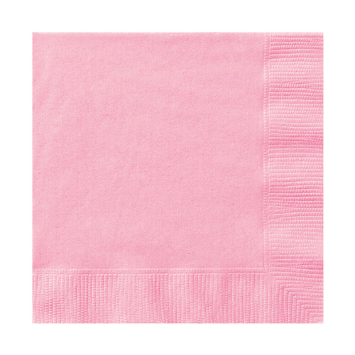Lovely Pink Luncheon Napkins 2ply 33cm x 33cm 50 Pack