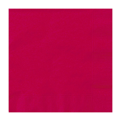 Ruby Red Luncheon Napkins 2ply 33cm X 33cm 20 Pack