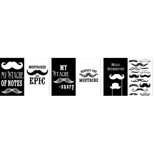 8 Mustache Note Pads