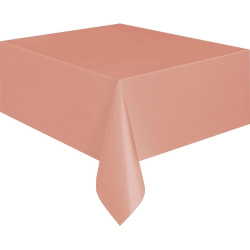 Rose Gold Plastic Tablecover Rectangle 