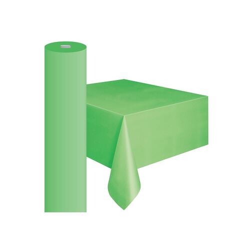 Lime Green Plastic Tablecover Roll 122cm W x 30m L