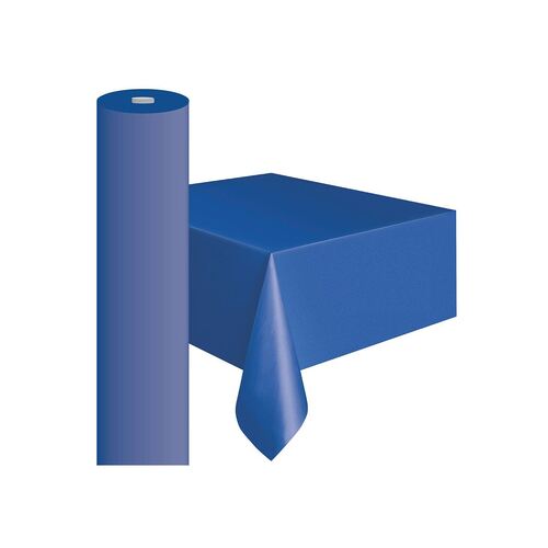 Blue Plastic Tablecover Roll 122cm W x 30m L
