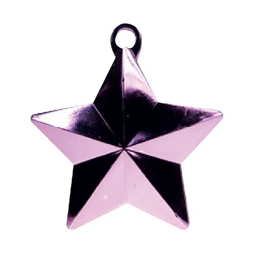 Glitz star Balloon Weight - Pastel Pink