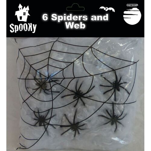 6 Spiders & 50g Web