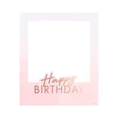 Mix It Up Rose Gold Foiled Personalised Happy Birthday Polaroid Frame