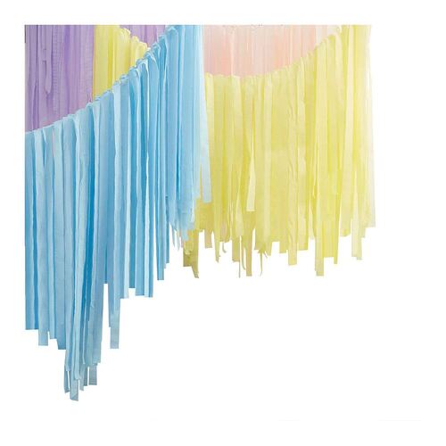 Mix It Up Streamer Ceiling Kit Pastel Streamer