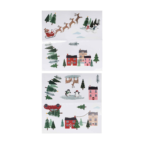 Merry Little Christmas Window Stickers 2 Pack