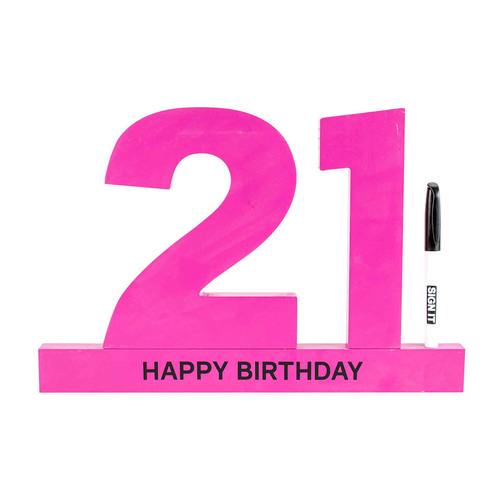 21 Pink Signature Block