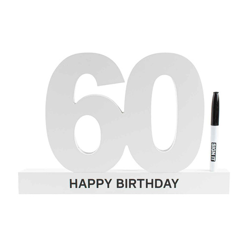 60th Birthday Signature Block