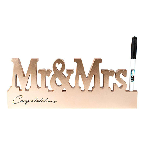 Mr & Mrs Rose Gold Signature 